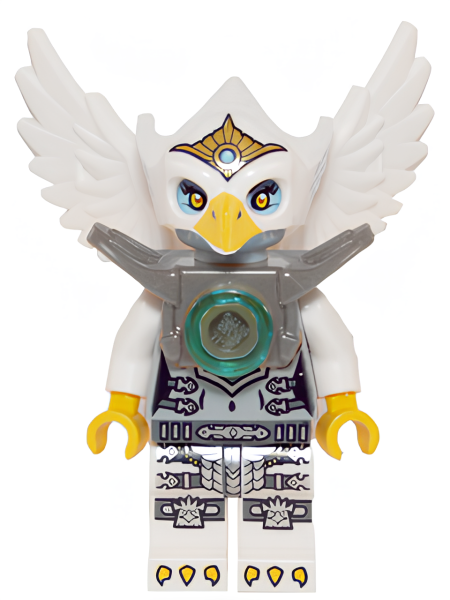 Минифигурка Lego Eris - Silver Outfit, Flat Silver Light Armor loc058